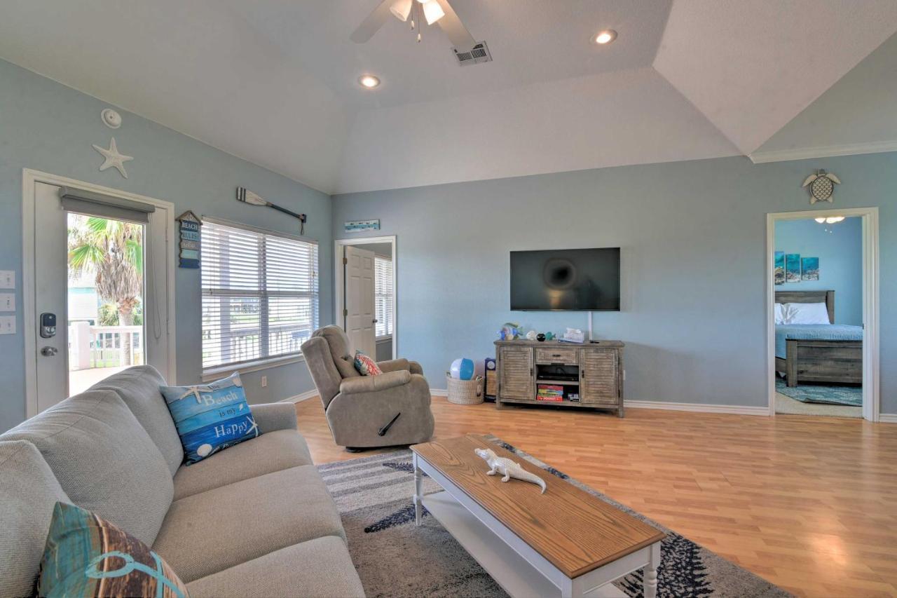 Вилла Bright Crystal Beach House, Walk To Coast! Bolivar Peninsula Экстерьер фото