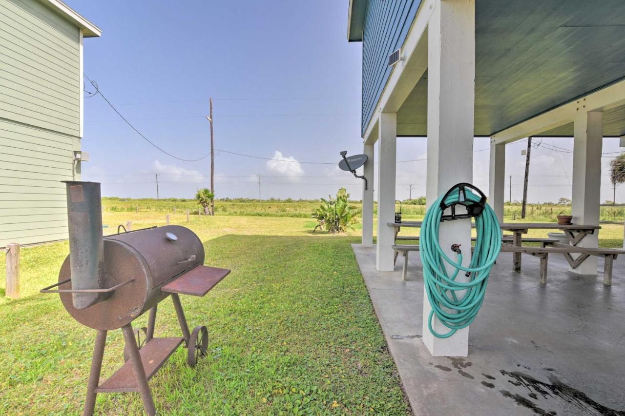 Вилла Bright Crystal Beach House, Walk To Coast! Bolivar Peninsula Экстерьер фото