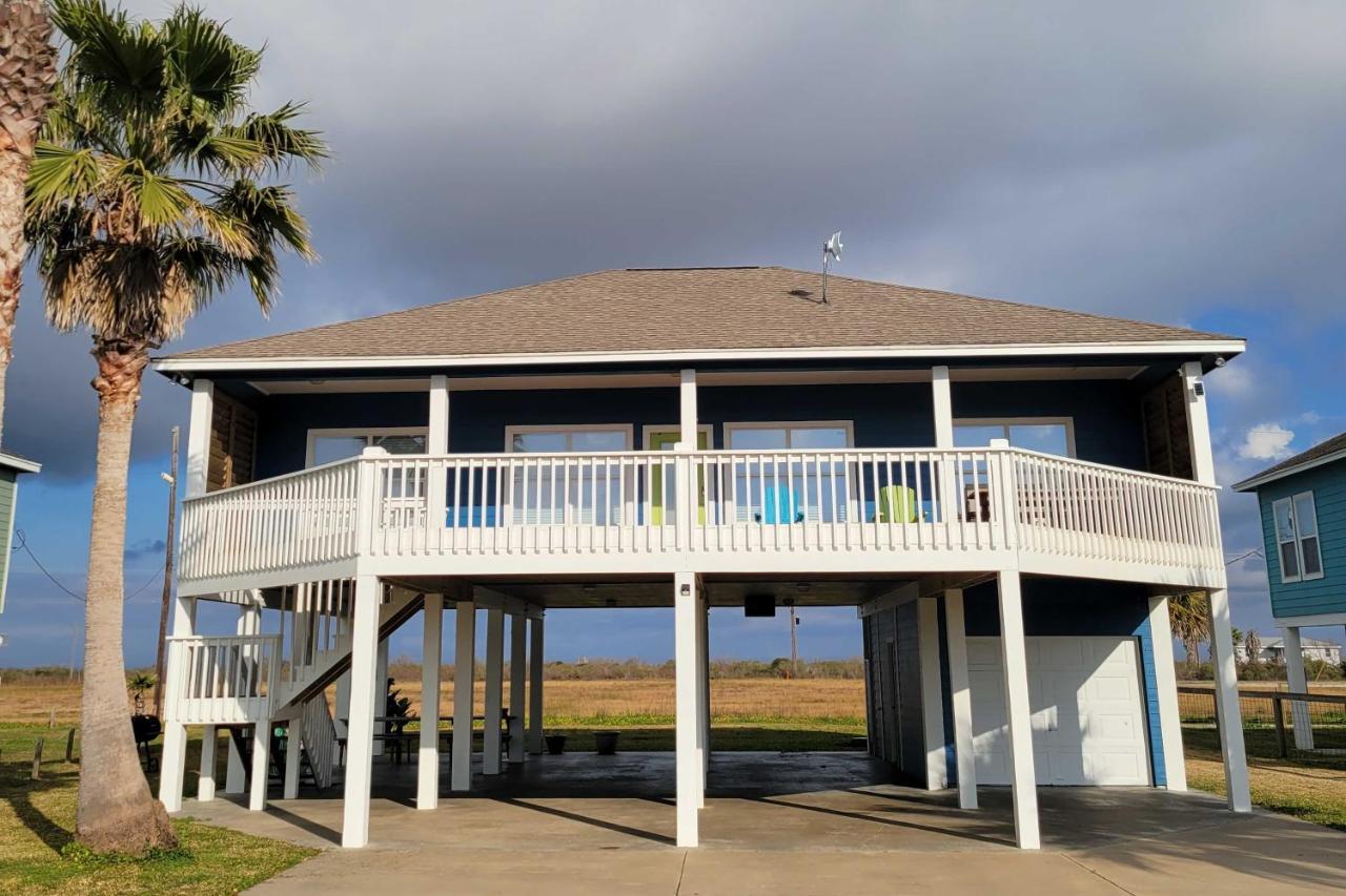Вилла Bright Crystal Beach House, Walk To Coast! Bolivar Peninsula Экстерьер фото